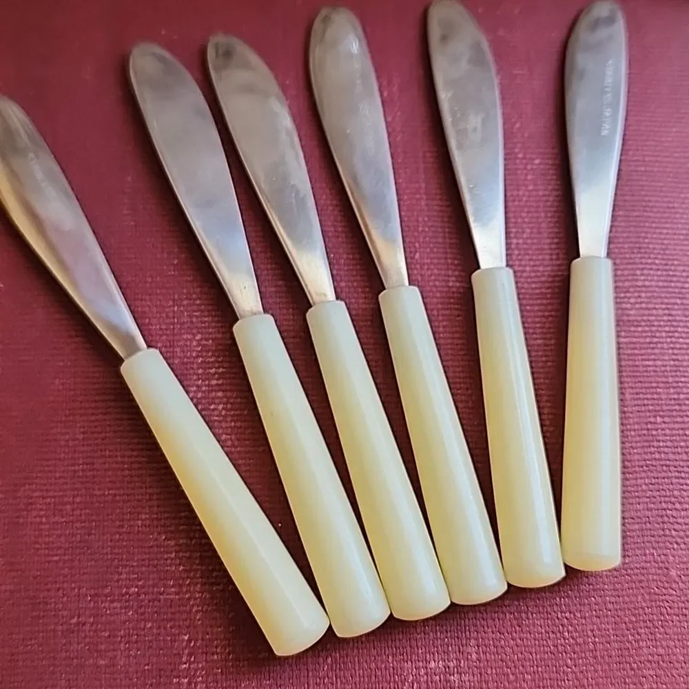 Vintage Set Of 6 Cocktail Spreaders Japan